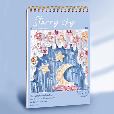 Caiet de schițe A4 160 GSM 60 de coli Carte de artă din hârtie pentru desen pentru artist, acuarelă, pictură în ulei, papetărie, studenți, rechizite școlare