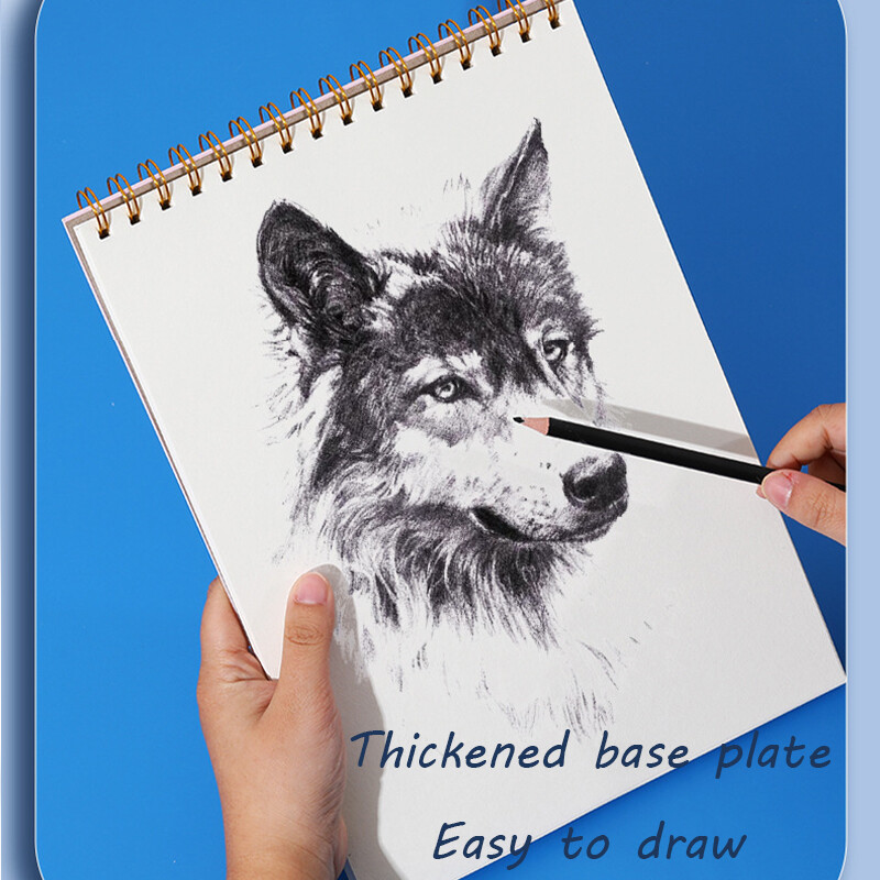 Caiet de schițe A4 160 GSM 60 de coli Carte de artă din hârtie pentru desen pentru artist, acuarelă, pictură în ulei, papetărie, studenți, rechizite școlare