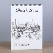 1PC Knjiga skica za umjetničko crtanje Glavni akvarel, knjiga za crtanje, skica za studente, knjiga s ljepilom Prazna podebljana knjiga zavojnice, pribor za učenike za umjetnost