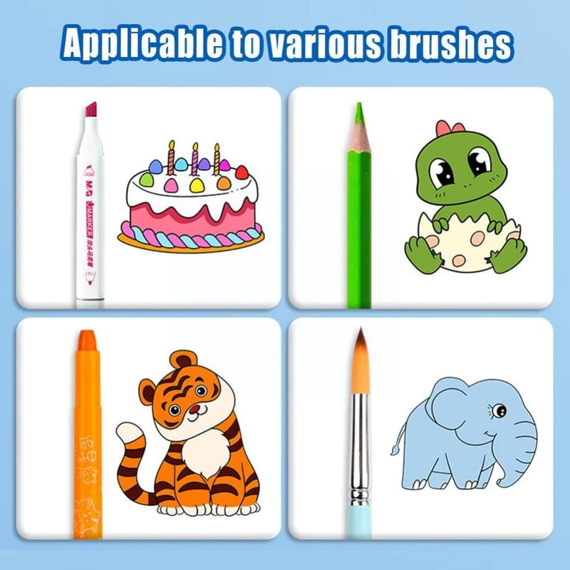 12/6/3M bērnu zīmēšanas rullītis, DIY Graffiti rullītis, krāsains aizpildīšanas papīrs, gleznojums, krāsojošs papīra rullītis bērnu izglītojošām rotaļlietām