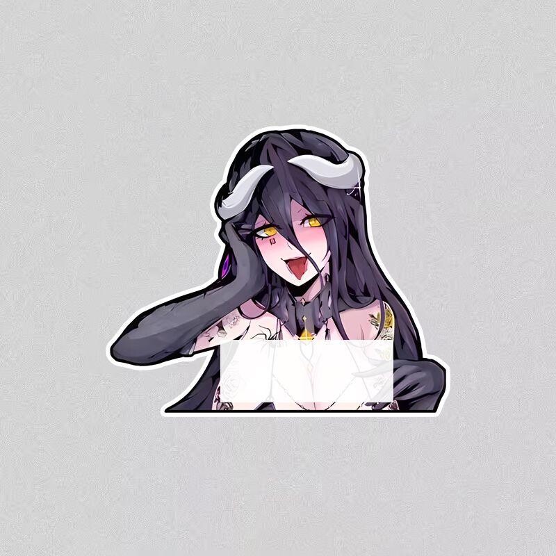 Naljepnica Overlord Albedo Pure Love Devil Joint Cyberpunk Anime Naljepnica za automobil Električna dekoracija