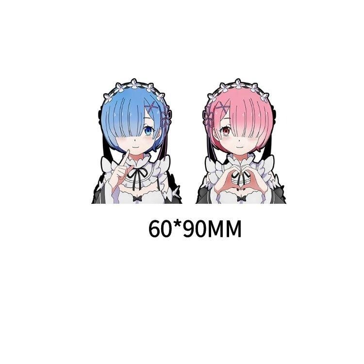  Remram 3D Gradient Illusion Dynamic Sticker Viață într-o altă lume de la zero Animație 