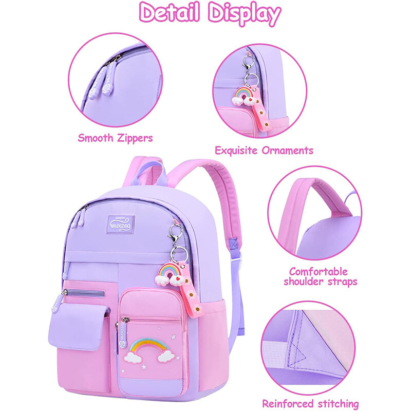 Dječje školske torbe za djevojčice Lagana i vodootporna ruksak za osnovnu školu Dječja torba za knjige Školska torba mochila