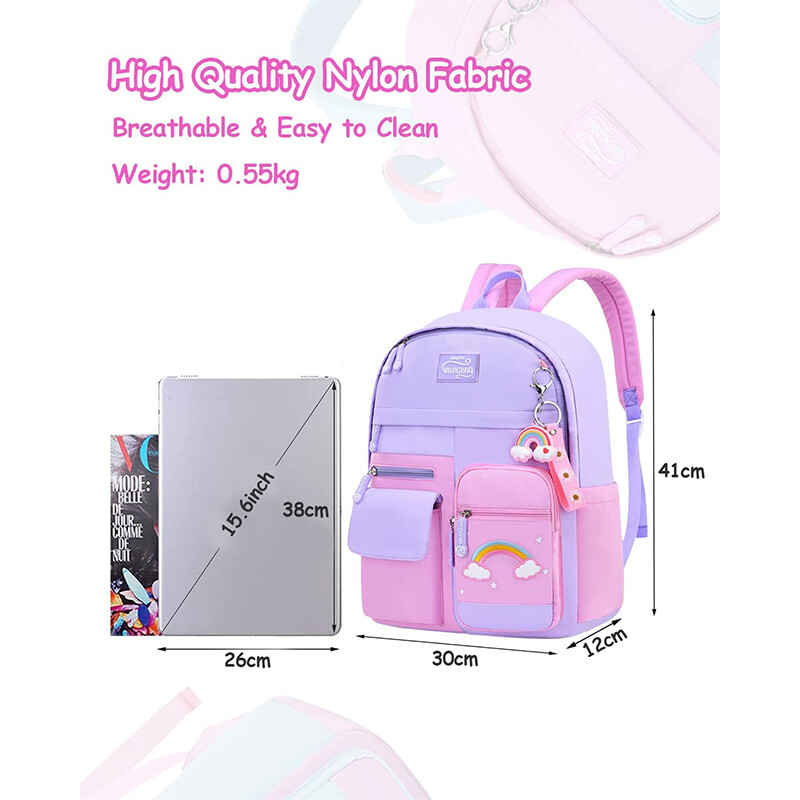 Dječje školske torbe za djevojčice Lagana i vodootporna ruksak za osnovnu školu Dječja torba za knjige Školska torba mochila