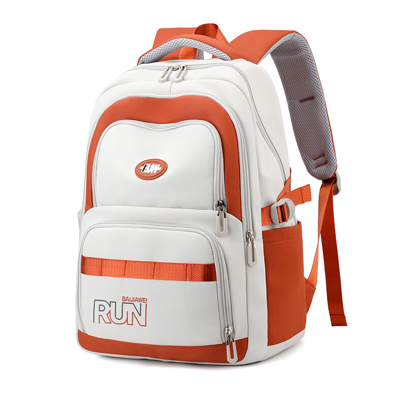 Poznati brend BAIJIAWEI dizajnerski modni ruksak za tinejdžerice Visokoestetska narančasta školska torba Srednja školska torba