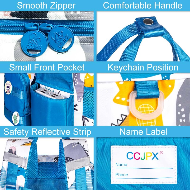 Skaista 16 collu baltā dinozauru soma zēniem un meitenēm, bērnudārza bērnu rokassomiņa