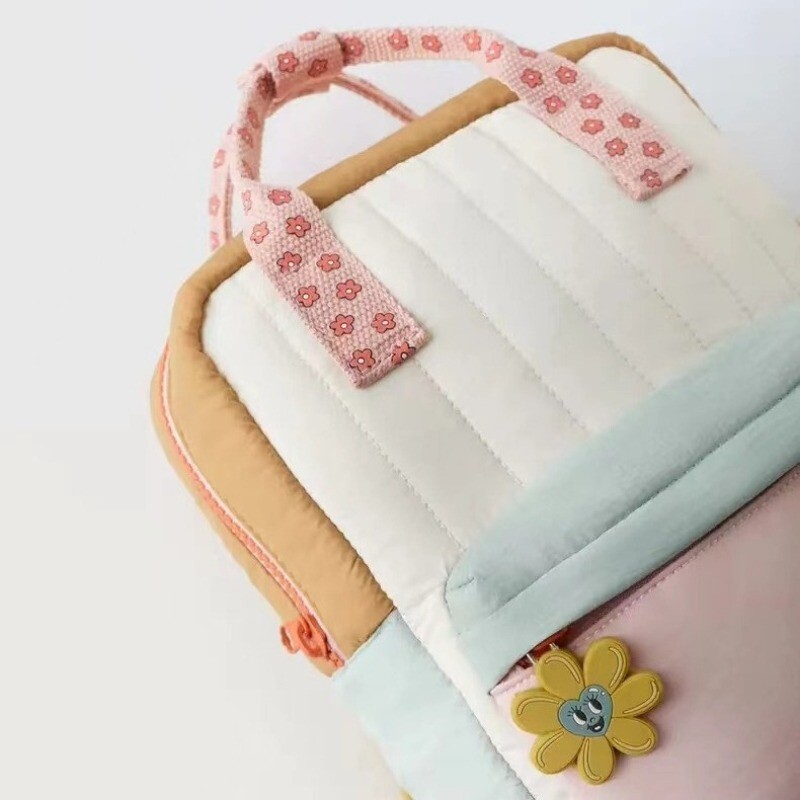 Noul rucsac ușor pentru copii Cumpărături pandantiv drăguț cu floarea-soarelui pentru copii cu geantă de școală mică colorată