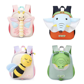 Hot 3D Cartoon Animal Baby Backpacks νηπιαγωγείο Παιδική τσάντα πλάτης Παιδικά σχολικές τσάντες κορίτσια αγόρια Σακίδια πλάτης