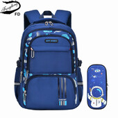 Set de rucsac pentru elevi Fengdong, pentru elevi, pentru băieți, rucsac mare pentru școală, case pentru creion, pentru școală, rucsac luminos, multe buzunare