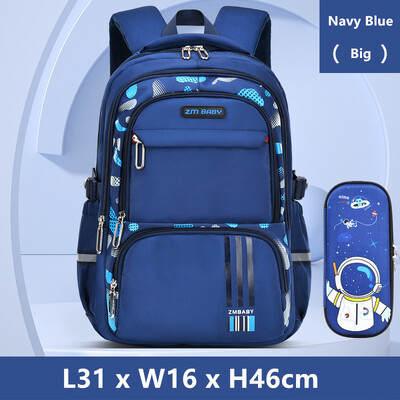 Set de rucsac pentru elevi Fengdong, pentru elevi, pentru băieți, rucsac mare pentru școală, case pentru creion, pentru școală, rucsac luminos, multe buzunare