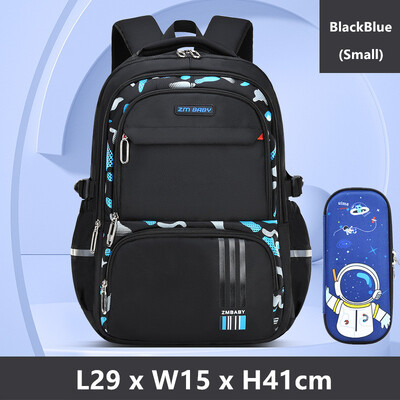 Set de rucsac pentru elevi Fengdong, pentru elevi, pentru băieți, rucsac mare pentru școală, case pentru creion, pentru școală, rucsac luminos, multe buzunare