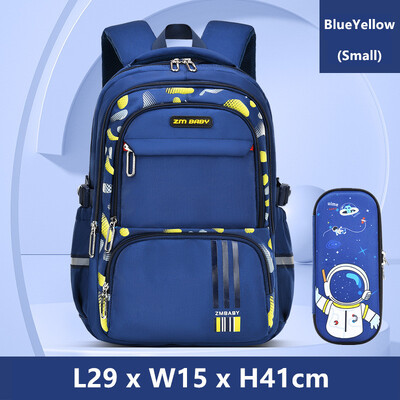 Set de rucsac pentru elevi Fengdong, pentru elevi, pentru băieți, rucsac mare pentru școală, case pentru creion, pentru școală, rucsac luminos, multe buzunare