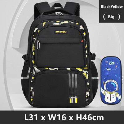 Set de rucsac pentru elevi Fengdong, pentru elevi, pentru băieți, rucsac mare pentru școală, case pentru creion, pentru școală, rucsac luminos, multe buzunare