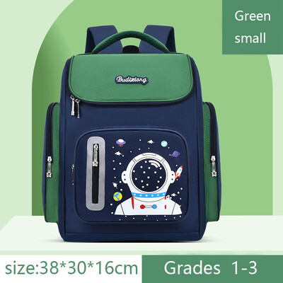 Laste õlakott Cosmonaut Algkooli raamatukott Lapse seljakott õpilaste koolikott Astronaut poiste seljakott 6-12 aastat vana