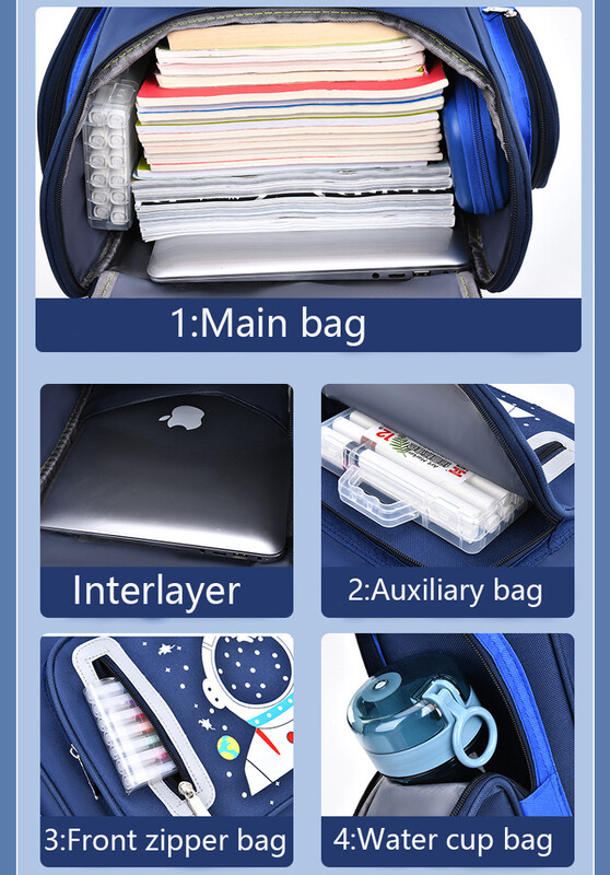 Laste õlakott Cosmonaut Algkooli raamatukott Lapse seljakott õpilaste koolikott Astronaut poiste seljakott 6-12 aastat vana