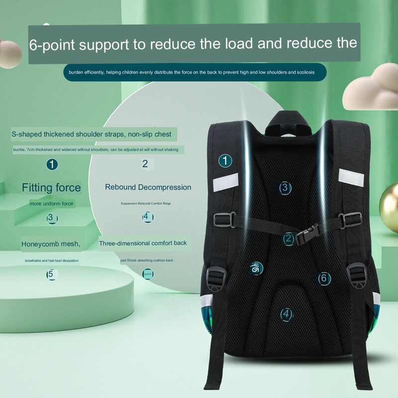 Dinosaurusloomade koomiksite laste seljakotid poistele ja tüdrukutele Põhikooli seljakotiga raamatukott