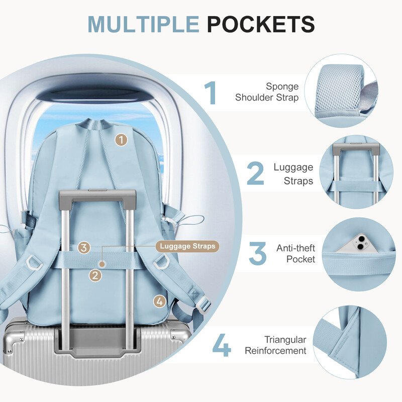 Genți de școală universitare, impermeabile, de mare capacitate, pentru fete, geantă de nailon pentru laptop, ghiozdan ocazional pentru femei, rucsacuri de școală de zi cu zi pentru călătorie