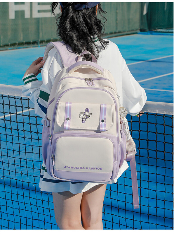 Sladoled s privjeskom Osnovnoškolski ruksak 1-6 razreda Slatke šarene školske torbe za djevojčice Vodootporne školske torbe velikog kapaciteta sac