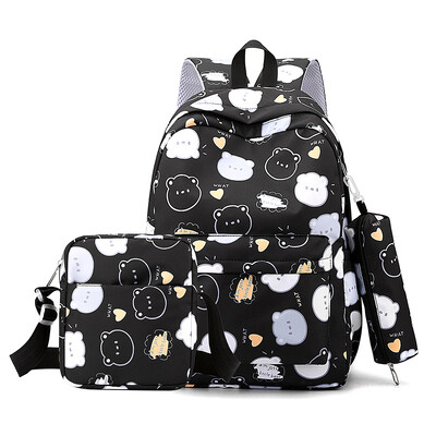 2024 ΝΕΟ Κορεάτικο φρέσκο αρκουδάκι γυναικείο σακίδιο πλάτης Υψηλής ποιότητας σχολικές τσάντες κινουμένων σχεδίων για έφηβα κορίτσια Student Mochila sac