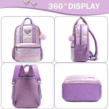 3PCS Teen Girls Love Backpack with Lunch Box for Big Kids Σχολικά σακίδια για Δημοτικό μαθητή ηλικίας 6-12