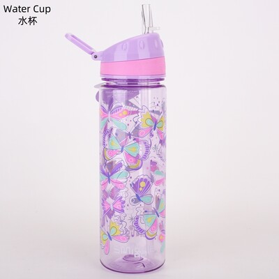 Smiggle Children School Supplies Butterfly Series School Bag Pencil Box Τσάντα μεσημεριανού κύπελλο νερού Anime Σακίδιο πλάτης για μαθητή