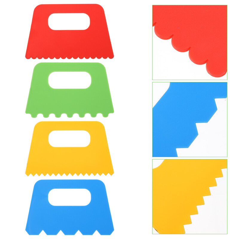 4 bucăți vopsea graffiti perie instrument de pictat desen pentru copii perii copii răzuitoare meșteșuguri