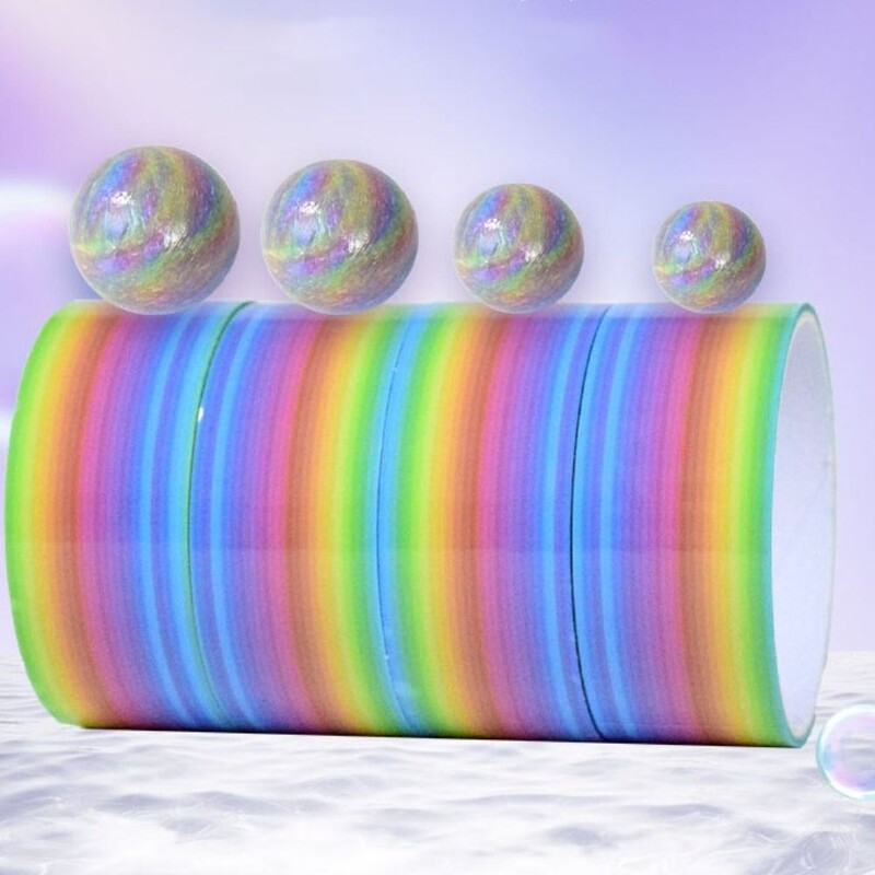 Lõõgastav mänguasi Kleepuvad pallirullivad teibid isetegemine värviliste pallirullide valmistamine Kleeplintide meisterdamine sillerdava palliga kleeplindid