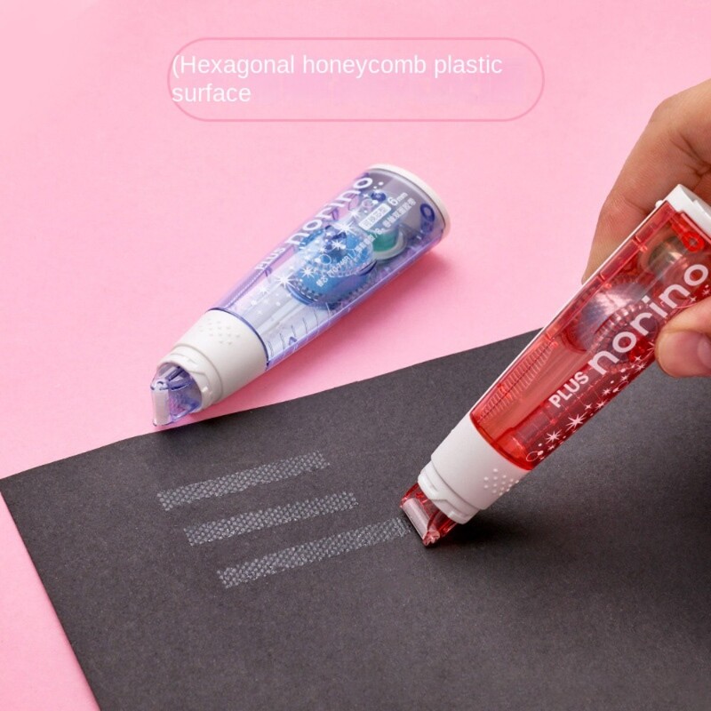 Bandă de hârtie adezivă cu două fețe din plastic Dispenser portabil de bandă de lipici Decorare album de însemnări Papetarie Rechizite școlare de birou