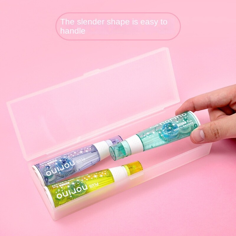 Bandă de hârtie adezivă cu două fețe din plastic Dispenser portabil de bandă de lipici Decorare album de însemnări Papetarie Rechizite școlare de birou