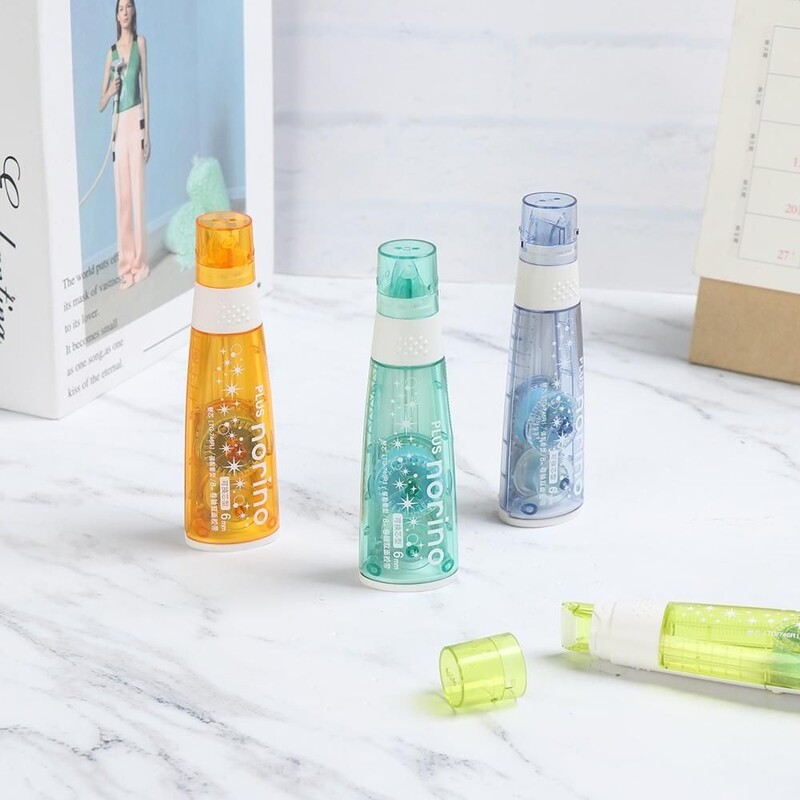 Bandă de hârtie adezivă cu două fețe din plastic Dispenser portabil de bandă de lipici Decorare album de însemnări Papetarie Rechizite școlare de birou