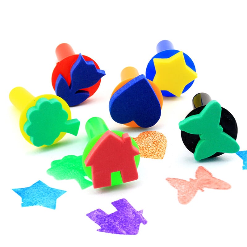 18 gab. Izglītojošas rotaļlietas, bērnu krāsas, bērnudārza otas, sūkļi, bērnu apgleznošana, mazi bērni