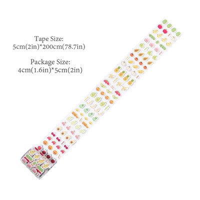 Mr. Paper 6 Style 20 cm/Roll Paper Paper Cutting and Waste Discharge Tape Cute Cartoon DIY Decoration Mini αυτοκόλλητα