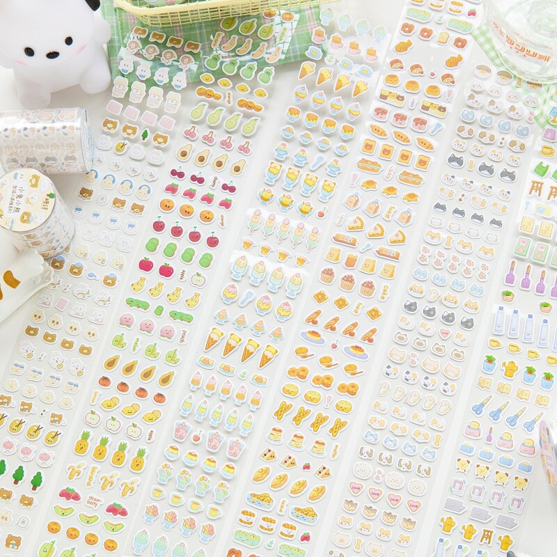 Mr. Paper 6 Style 20 cm/Roll Paper Paper Cutting and Waste Discharge Tape Cute Cartoon DIY Decoration Mini αυτοκόλλητα