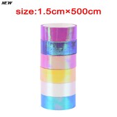 500 cm rütmiline võimlemine, kaunistus holograafiline RG prismaatiline sädelev lint, sõrmkepp