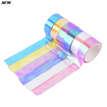 500cm Διακόσμηση Ρυθμικής Γυμναστικής Holographic RG Prismatic Glitter Tape Hoops Stick