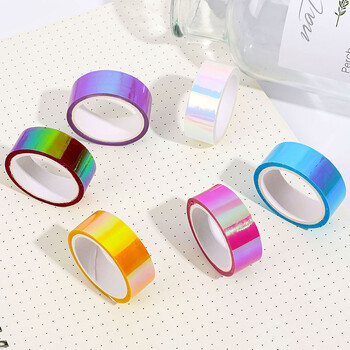 Ρυθμική Γυμναστική Διακόσμηση Ζώνη Glitter Tape Calisthenics Stick Gradient Color Rhythmic Gymnastics Diy Scrapbooking