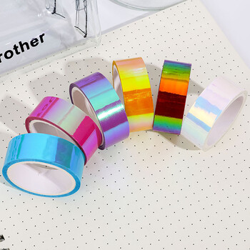 Ρυθμική Γυμναστική Διακόσμηση Ζώνη Glitter Tape Calisthenics Stick Gradient Color Rhythmic Gymnastics Diy Scrapbooking