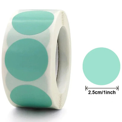 100/500 τμχ Στρογγυλό λέιζερ χρυσό γυαλιστερό διακοσμητικό αυτοκόλλητο Ετικέτες Χρώμα Κωδικός Κουκκίδα Ετικέτες Κίτρινο,Μαύρο συσκευασία Αυτοκόλλητα λεύκωμα σφράγισης