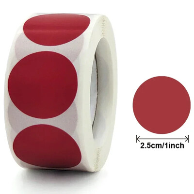 100/500 τμχ Στρογγυλό λέιζερ χρυσό γυαλιστερό διακοσμητικό αυτοκόλλητο Ετικέτες Χρώμα Κωδικός Κουκκίδα Ετικέτες Κίτρινο,Μαύρο συσκευασία Αυτοκόλλητα λεύκωμα σφράγισης