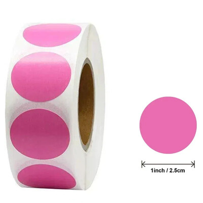 100/500 τμχ Στρογγυλό λέιζερ χρυσό γυαλιστερό διακοσμητικό αυτοκόλλητο Ετικέτες Χρώμα Κωδικός Κουκκίδα Ετικέτες Κίτρινο,Μαύρο συσκευασία Αυτοκόλλητα λεύκωμα σφράγισης