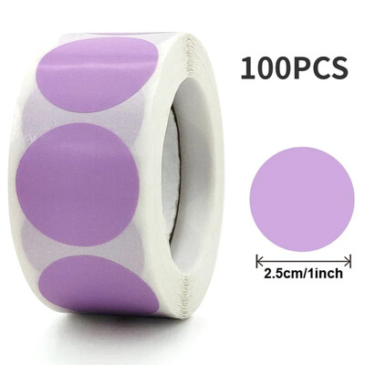 100/500 τμχ Στρογγυλό λέιζερ χρυσό γυαλιστερό διακοσμητικό αυτοκόλλητο Ετικέτες Χρώμα Κωδικός Κουκκίδα Ετικέτες Κίτρινο,Μαύρο συσκευασία Αυτοκόλλητα λεύκωμα σφράγισης