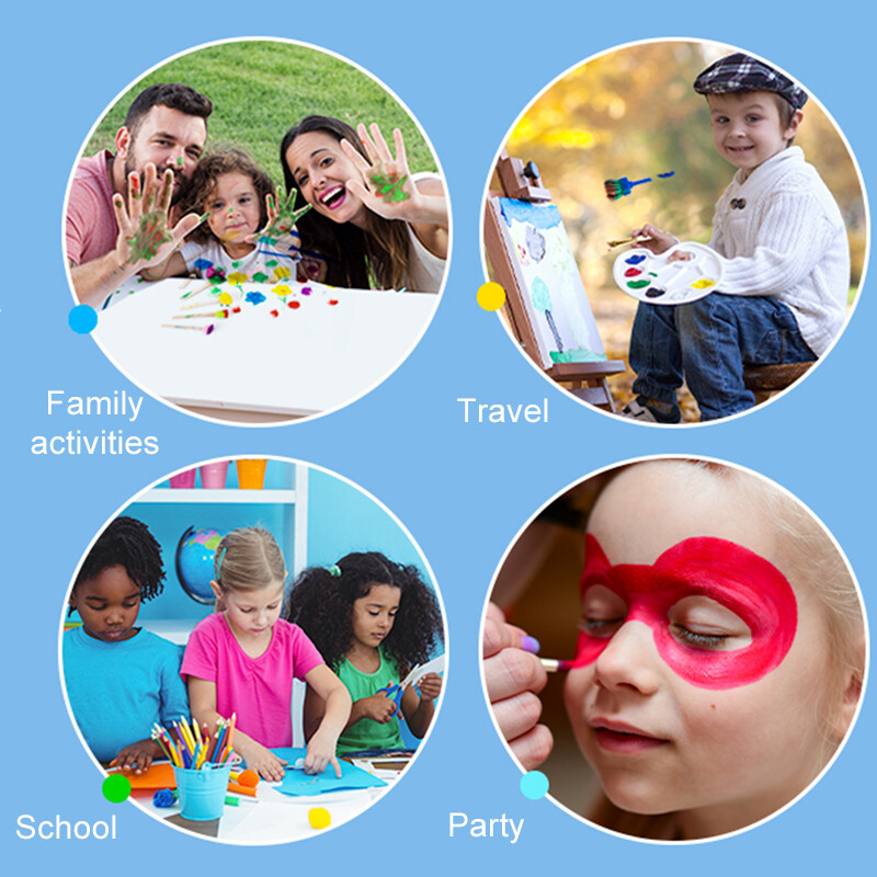 Maalimise käsnpintslikomplekt Lastele joonistusmänguasjad EVA templite kunst Hõõrumised Graffiti rullikud Tööriistad Alusharidus DIY Puslemänguasi TMZ