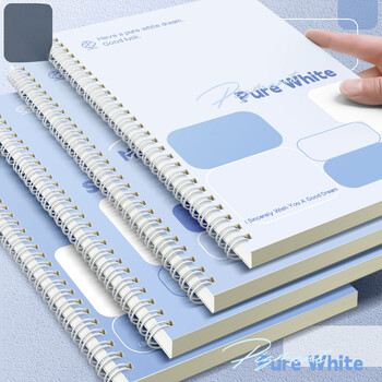 Σημειωματάριο A5 Coil Simple Blue Notebook Χαριτωμένο σημειωματάριο Coil Σημειωματάρια Big Book για μαθητές