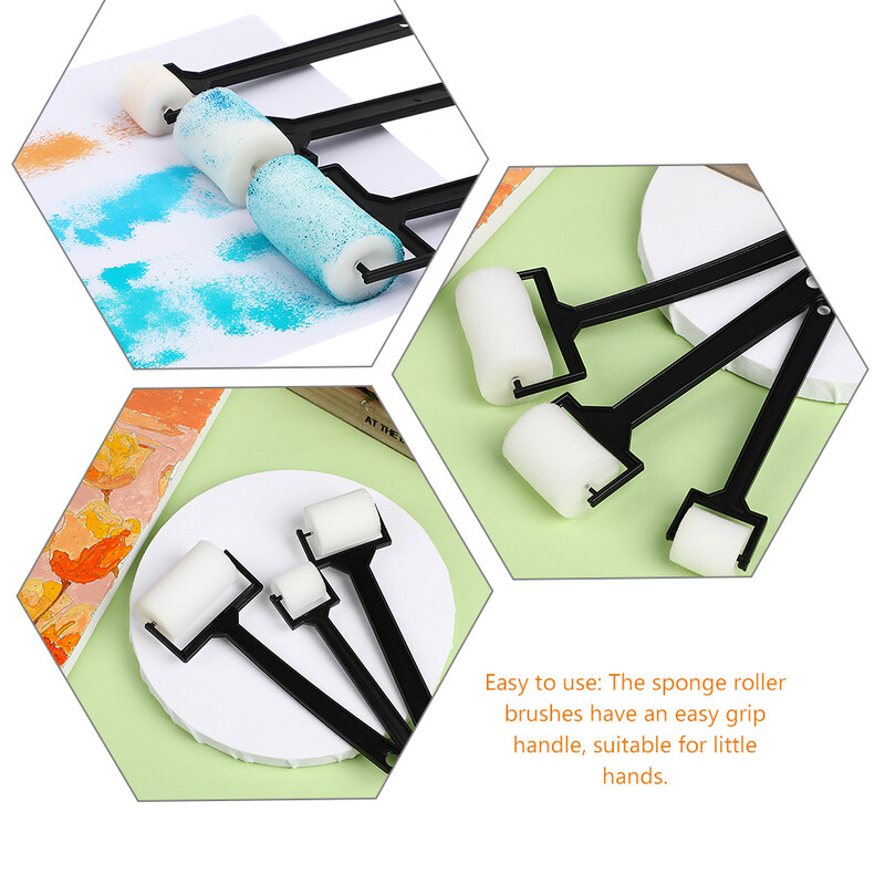 9 tk käsnpintsliga värvi liimirull isetegemise teel grafiti laste maalimisrull lastele väikelaste tööriist