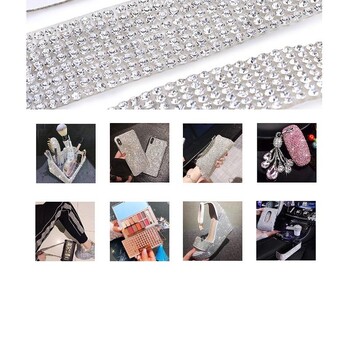 Αυτοκόλλητο Crystal Rhinestone Diamond Glitter Rhinestones DIY Αυτοκόλλητο για Διακόσμηση Τηλέφωνο Κάμερα Τέχνες Χειροτεχνία Γαμήλιο πάρτι