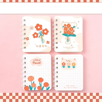 A7 lahtiste lehtedega märkmik Märkmik Päevik Voodriga märkmikud Päevikud Kawaii õpilaste märkmikuplaneerija Kooli kontoritarbed 85X105MM 1tk