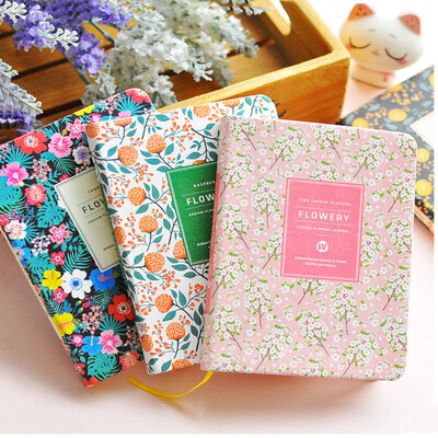 New Arrival Cute PU Leather Floral Flower Πρόγραμμα Βιβλίο Ημερολόγιο Weekly Planner Notebook Σχολικά προμήθειες γραφείου Kawaii Stationery