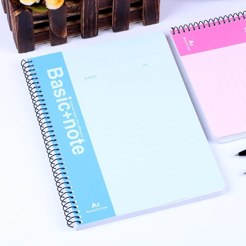 A5 40 de coli Caiet cu spirală Caiet de primăvară Note zilnice Rechizite școlare și de birou Caiet de scrisori Caiet de compoziții