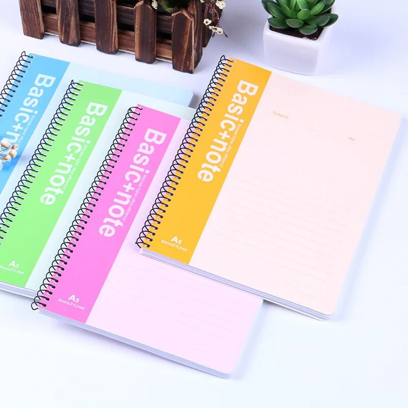 A5 40 de coli Caiet cu spirală Caiet de primăvară Note zilnice Rechizite școlare și de birou Caiet de scrisori Caiet de compoziții