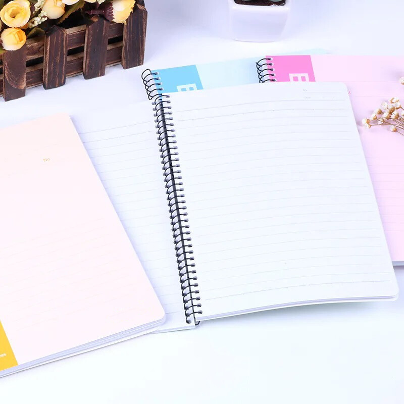 A5 40 de coli Caiet cu spirală Caiet de primăvară Note zilnice Rechizite școlare și de birou Caiet de scrisori Caiet de compoziții